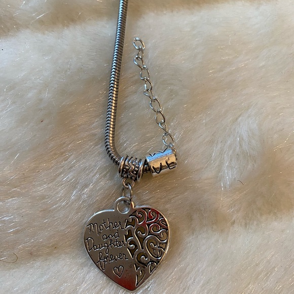 Mother & Daughter Heart Charm Bracelet, Perfect Mother’s Day Gift - Picture 5 of 6